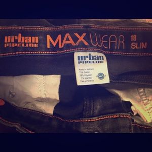 Boys 18 slim Urban pipeline jeans